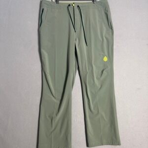 STIO Pants Mens Sz 38 Short Green CFS Board Stretch Lightweight Softshell Hiking